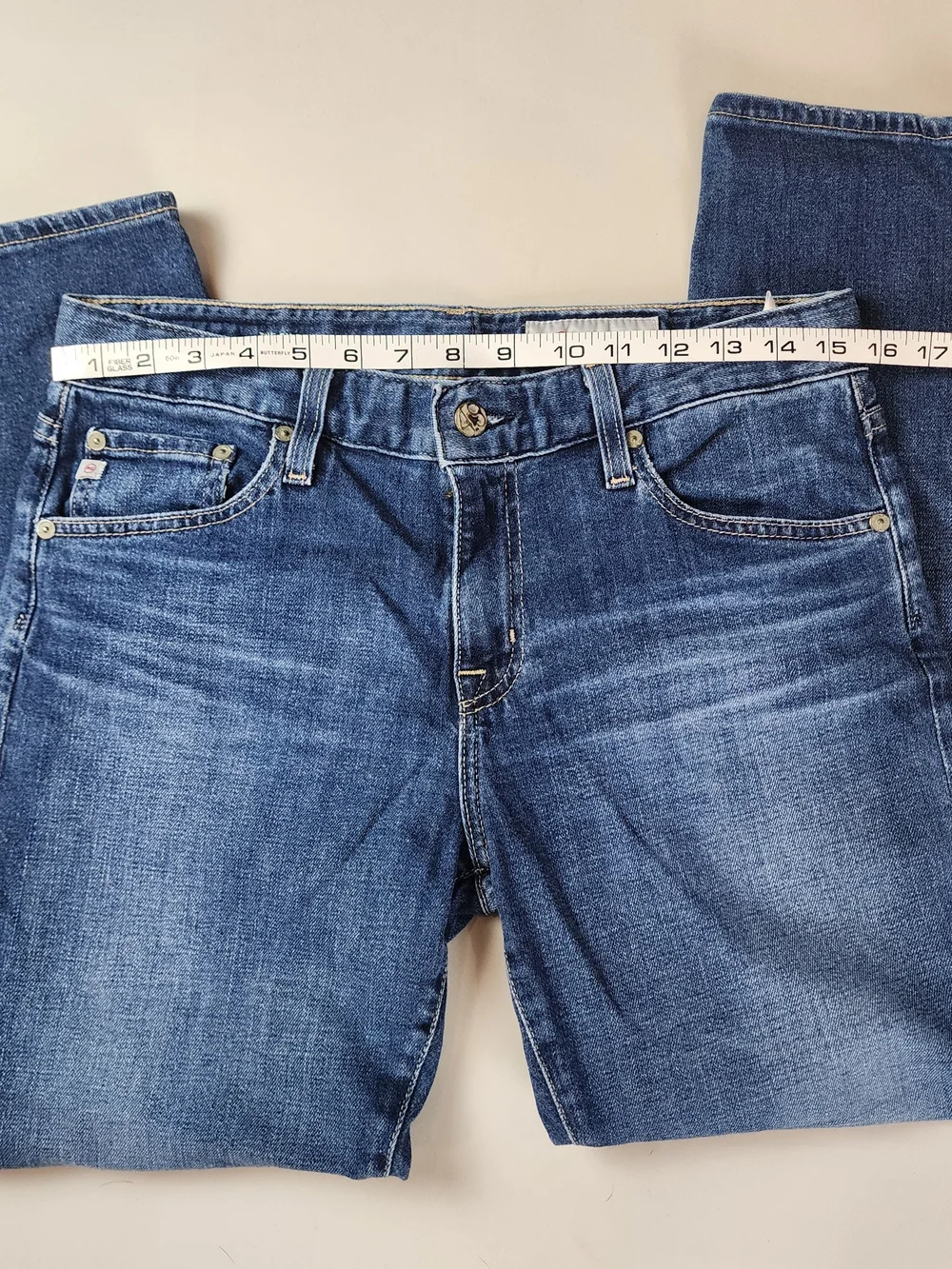 ​AG Adriano Goldschmied The Ex-Boyfriend Slim Jeans Size 28R Slouchy Blue Denim